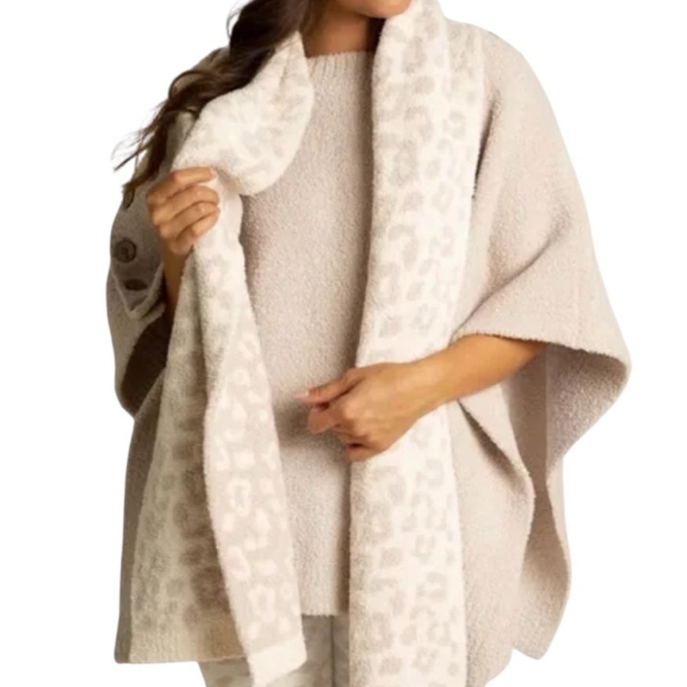 Barefoot Dreams‎ CozyChic Barefoot In The Wild Leopard Print Scarf